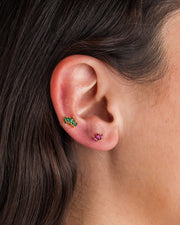 Piercing Rosa 3 Cristales