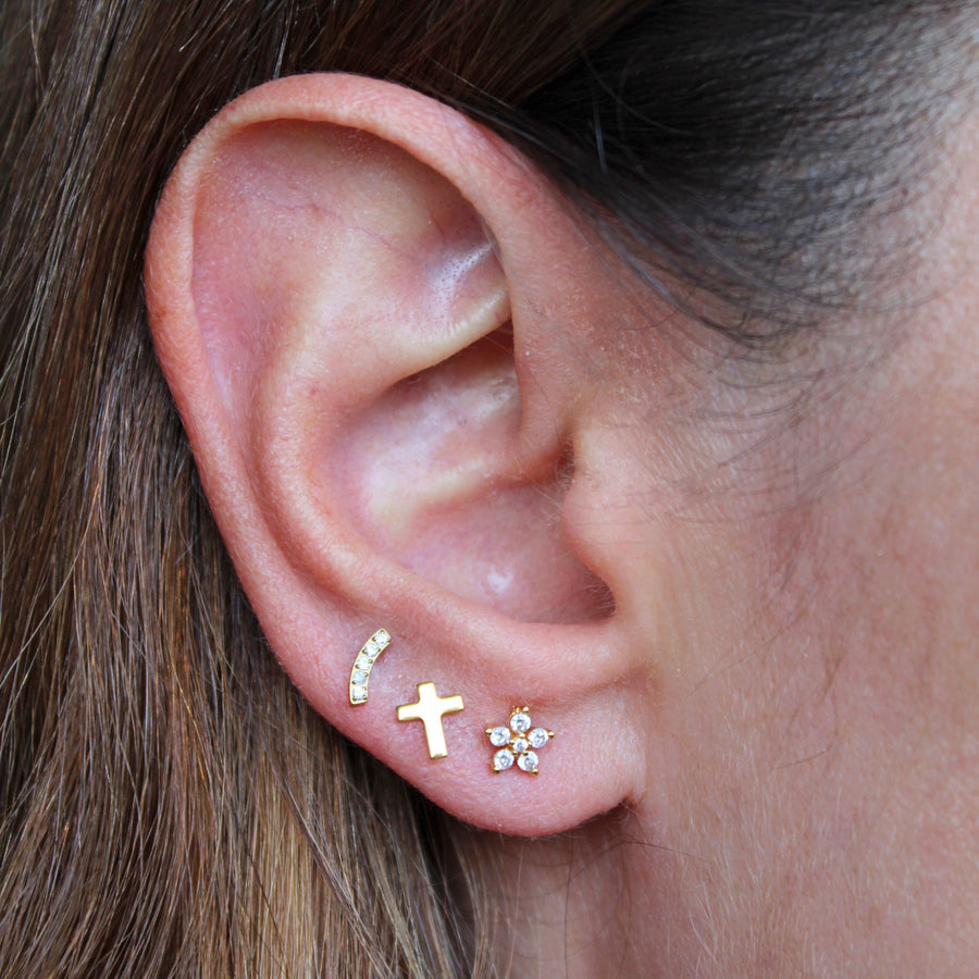 Piercing Flor Cristales