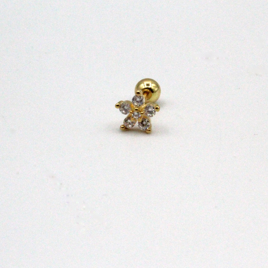 Piercing Flor Cristales