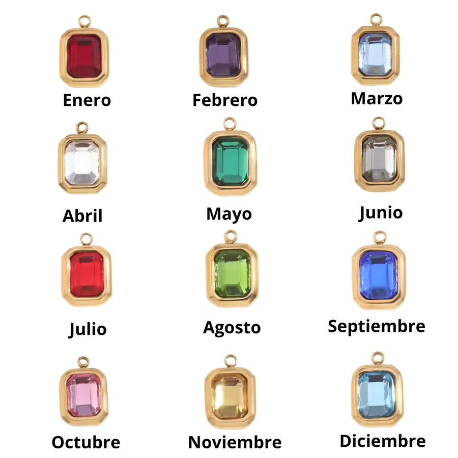 Collar Birthstones Mamá